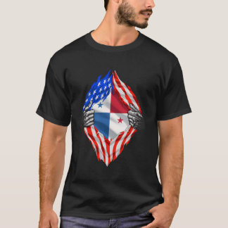 T-shirt Patrimoine panaméen Panama Roots Usa Drapeau Gi