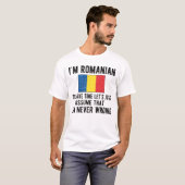 T-shirt Patrimoine roumain Roumanie racine Drapeau roumain (Devant entier)
