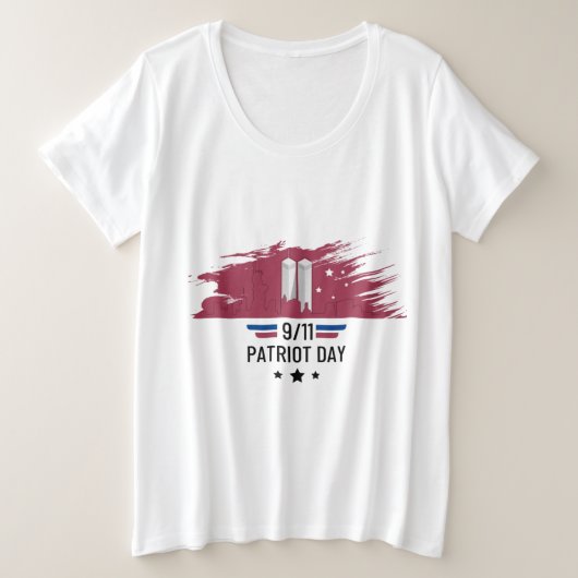 T-shirt Patriot 9-11 Jour Plus Taille (Design devant)