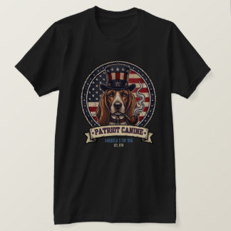 T-shirt Patriot Canine America's Top Dog - Vintage Patriot