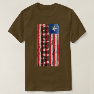 T-SHIRT PATRIOT DRAPEAU ROUGE BLANC ET BLEU