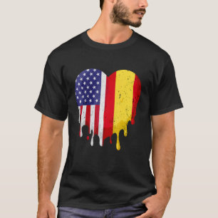 T-shirt Patriot espagnol-américain grandit pays Melting He
