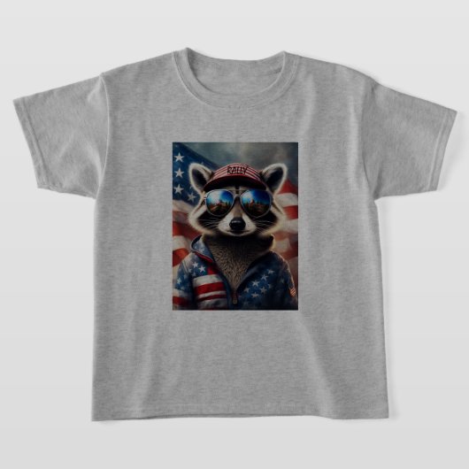 T-shirt Patriot Racoon Rally Enfants (Poser)
