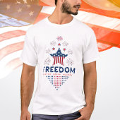 T-shirt Patriot Red Blue Freedom USA Flag Star Mens Family