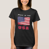 T-shirt Patriot USA femmes noires (Devant)