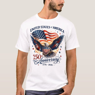 T-shirt Patriote Aigle Héritage Américain
