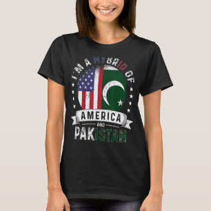 T-shirt Patriote américain drapeau pakistanais cultivé amé