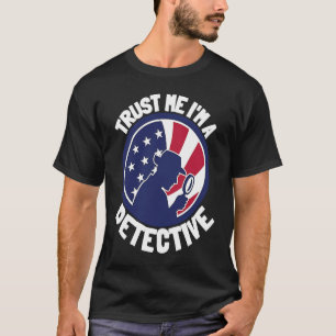 T-shirt Patriote détective espion et enquêteur privé USA