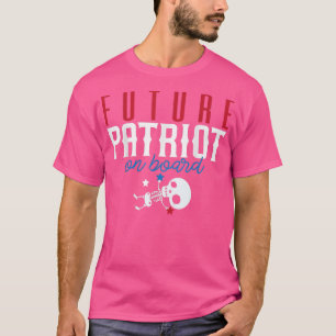 T-shirt Patriote du futur mignon squelette