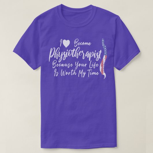 T-shirt Patriote physiothérapeute 4 juillet (Design devant)