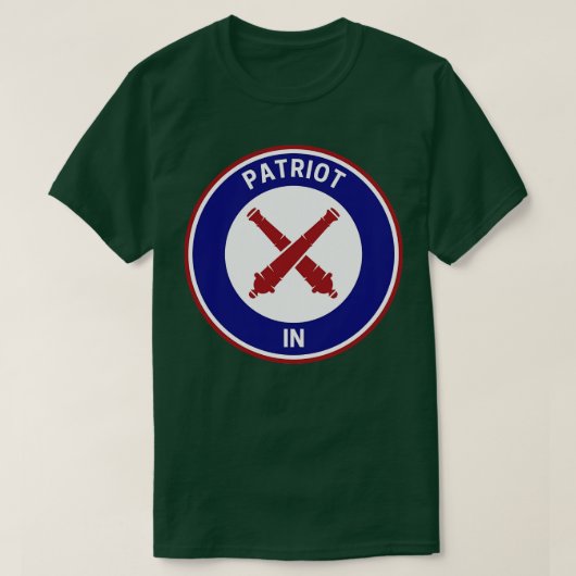 T-shirt Patriote vintage Indiana (Design devant)
