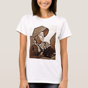 T-shirt Patriotes de femmes d'Afro-américain