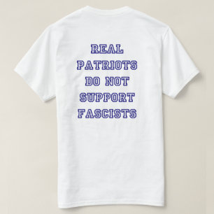 T-shirt Patriotes patriotes anti-fascisme bleu