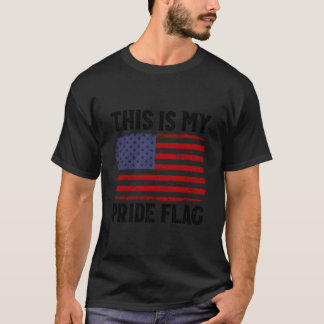 T-shirt Patriotic 4Th Of July American Flag This Is My Pri
