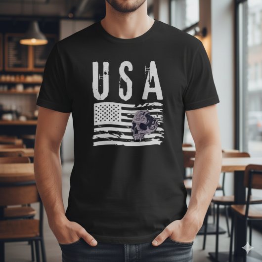 T-shirt Patriotic American Gothic Tee