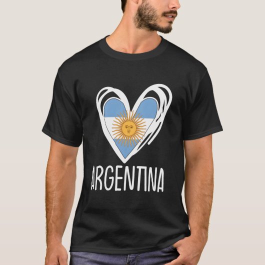 T-shirt Patriotic Argentina He Argentinian Flag (Devant)