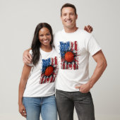 T-shirt Patriotic Basketball 4th Of July (Unisexe)
