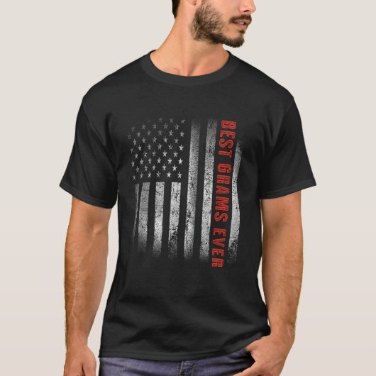 T-shirt Patriotic Best Grams Ever With US American Flag 4t (Devant)