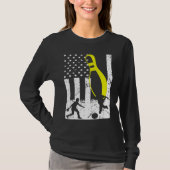 T-shirt Patriotic Bowling Team Trophy (Devant)