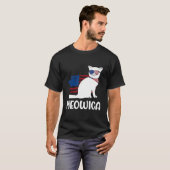 T-shirt Patriotic Cat Meowica 4Th Of July Kitten (Devant entier)