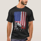 T-shirt Patriotic Cement Truck (Devant)