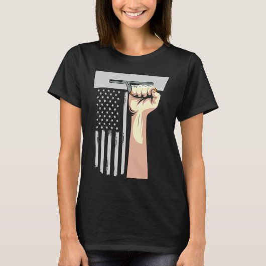 T-shirt Patriotic Concrete Finisher Construction Worker US (Devant)