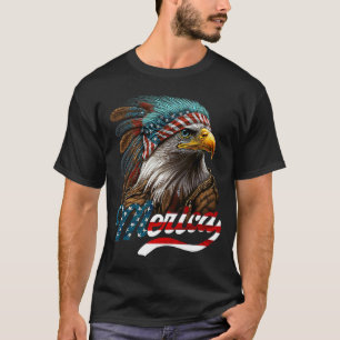 T-shirt Patriotic Eagle American Flag 4th of July Merica