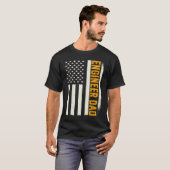 T-shirt Patriotic Engineering Degreed Engineer Dad America (Devant entier)