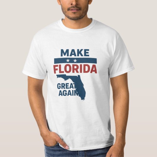 T-shirt Patriotic Florida Design – “Make Florida Great '' (Devant)