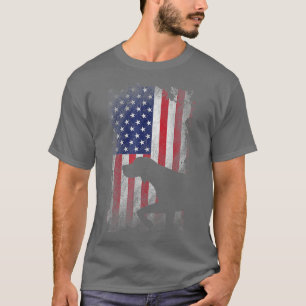 T-shirt Patriotic German Shorthred Pointer American Flag