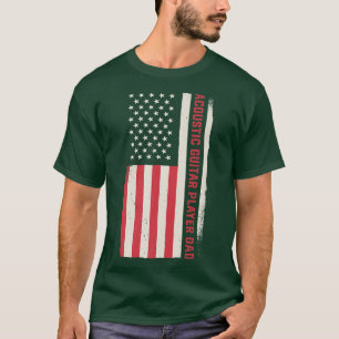 T-shirt Patriotic Guitarist Musician Acoustic Guitar Playe