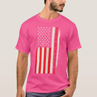 T-shirt Patriotic Guitarist Musician Acoustic Guitar Playe