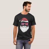 T-shirt Patriotic Hipster Santa Norway flag sunglasses chr (Devant entier)