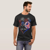 T-shirt Patriotic Lab Tech Sunflower (Devant entier)