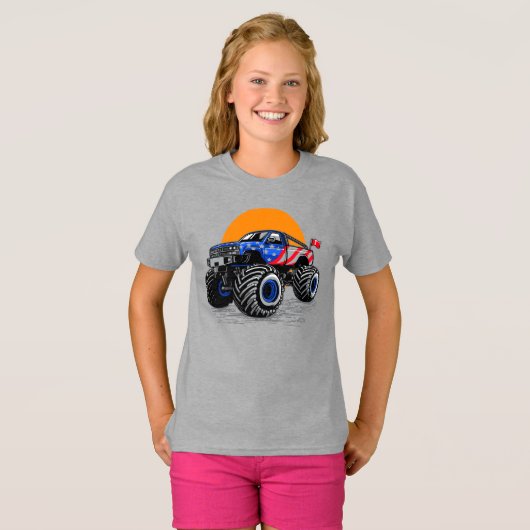 T-shirt Patriotic Off Road Monster Truck Adventure (Devant entier)
