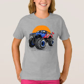 T-shirt Patriotic Off Road Monster Truck Adventure (Devant)