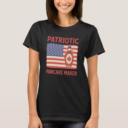 T-shirt Patriotic Pancake Maker Waffle Flapjack Pancake Ma (Devant)