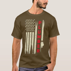 T-shirt Patriotic Plumber Venin 4th of July Plumber Pipe