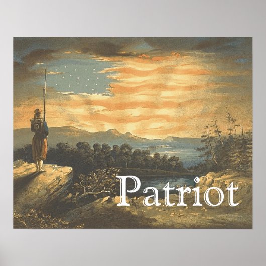 T-SHIRT Patriotic Sky Poster (Voorkant)