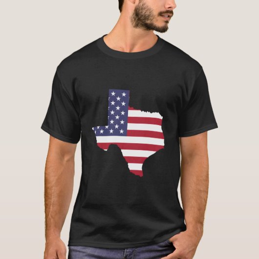 T-shirt Patriotic State Of Texas Usa Flag For (Devant)