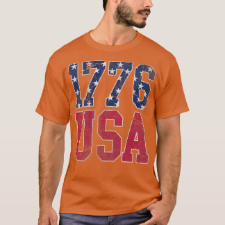 T-shirt Patriotique 1776 USA Amérique 4 juillet Indépendan