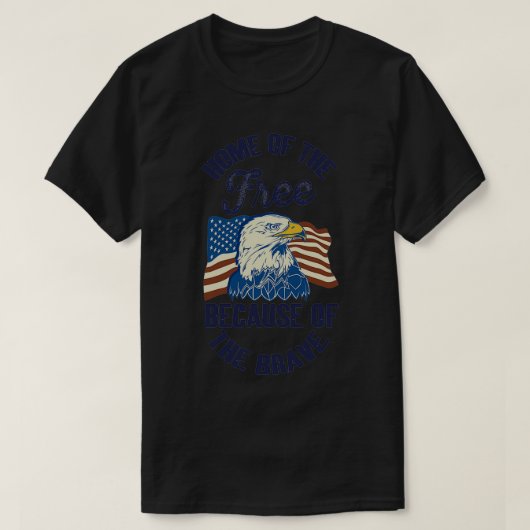 T-shirt patriotique 4 juillet américain (Design devant)