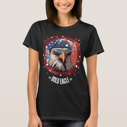 T-shirt Patriotique Aigle Beret Denim Jacket (Devant)