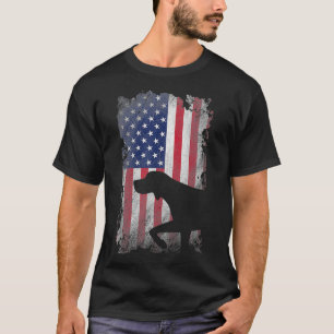 T-shirt Patriotique Allemand Raccourci Pointeur Américain