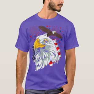T-shirt Patriotique American Bald Eagle USA Drapeau Bird 4