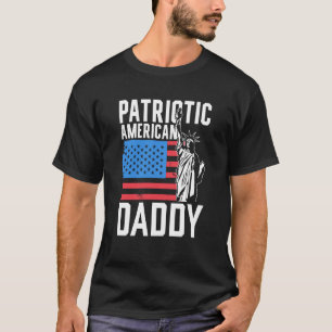 T-shirt Patriotique American Daddy Usa America Us Patriot