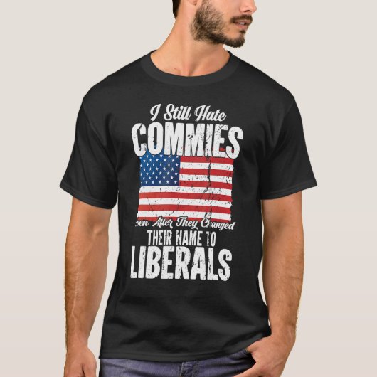 T-shirt Patriotique anti-communiste pro-américain (Devant)
