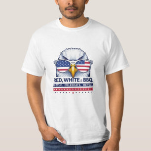 T-shirt Patriotique Bald Eagle Valeur Tee pour Juillet 4 B