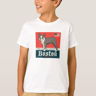 T-shirt Patriotique Boston Terrier