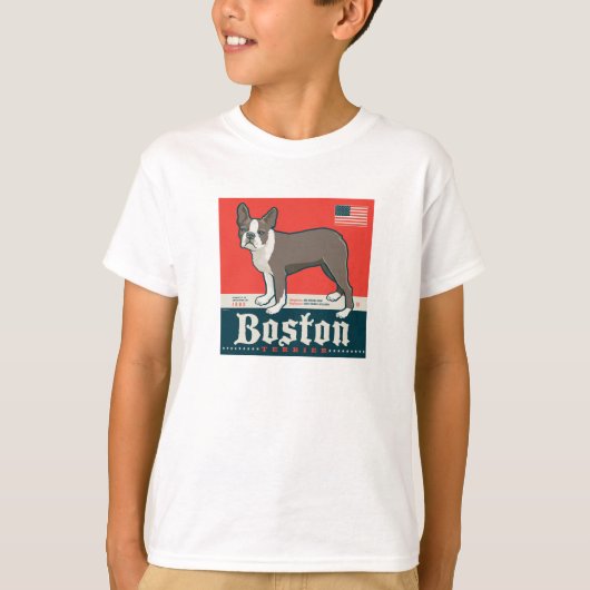T-shirt Patriotique | Boston Terrier (Devant)